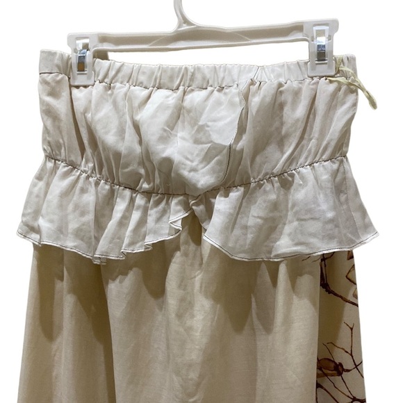 Elegant Strapless Cream Dress - Picture 8 of 15